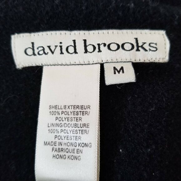 David brooks men's Black coat hooded, Inside Fleece - Size M - Picture 6 of 6